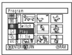 HITACHI DZ-MV350EUK - PLAYING BACK PROGRAMME (PLAY) - 1