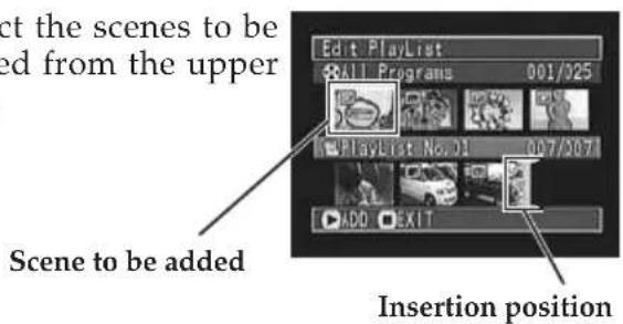 HITACHI DZ-MV200EUK - Editing Play List (Adding Scenes Using Menu) - 1