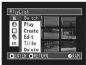 HITACHI DZ-MV200EUK - Switching Play List (Switching to Display of Each Play List) - 1