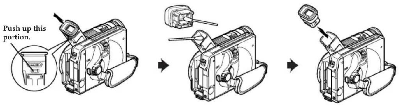 HITACHI DZ-MV200EUK - If dust adheres to viewfinder lens - 1