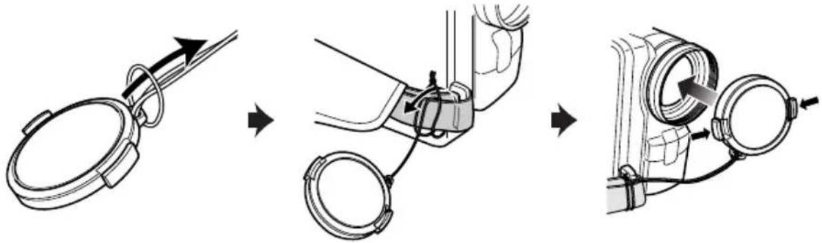 HITACHI DZ-MV200EUK - Attaching Lens Cap - 1