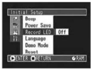 HITACHI DZ-MV200EUK - Turning Record LED On or Off - 3