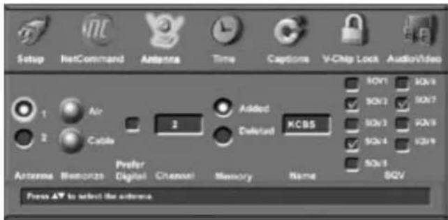 Setup NetCommand Antenna Time Captions V-Chip Lock AudioVideo 1 Air 2 Cable 3 Added Deleted KCBS SOV1 SOV2 SOV3 SOV4 SOV5 SOV6 SOV7 SOV8 SOV9 SOV10 SOV11 SOV12 SOV13 SOV14 SOV15 SOV16 SOV17 SOV18 SOV19 SOV20 SOV21 SOV22 SOV23 SOV24 SOV25 SOV26 SOV27 SOV28 SOV29 SOV30 SOV31 SOV32 SOV33 SOV34 SOV35 SOV36 SOV37 SOV38 SOV39 SOV40 SOV41 SOV42 SOV43 SOV44 SOV45 SOV46 SOV47 SOV48 SOV49 SOV50 SOV51 SOV52 SOV53 SOV54 SOV55 SOV56 SOV57 SOV58 SOV59 SOV60 SOV61 SOV62 SOV63 SOV64 SOV65 SOV66 SOV67 SOV68 SOV69 SOV70 SOV71 SOV72 SOV73 SOV74 SOV75 SOV76 SOV77 SOV78 SOV79 SOV80 SOV81 SOV82 SOV83 SOV84 SOV85 SOV86 SOV87 SOV88 SOV89 SOV90 SOV91 SOV92 SOV93 SOV94 SOV95 SOV96 SOV97 SOV98 SOV99 SOV100
