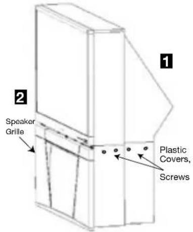 Speaker Grille 1 2 Plastic Covers, Screws