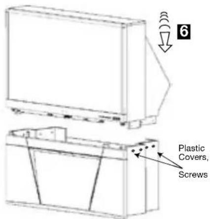 6 Plastic Covers, Screws