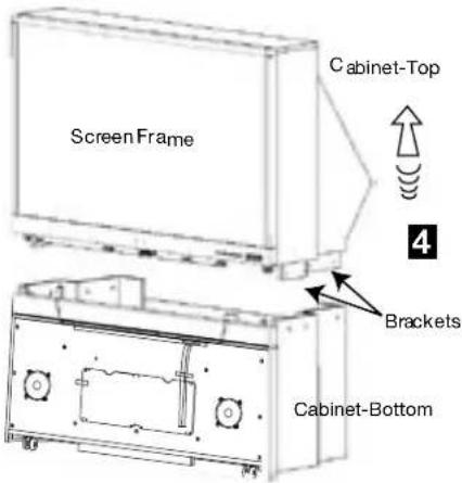 Screen Frame Cabinet-Top 4 Brackets Cabinet-Bottom