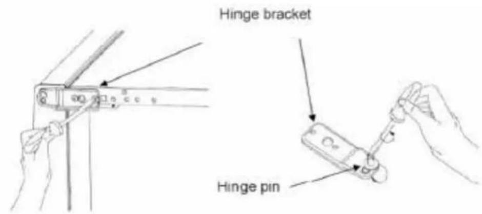 Hinge bracket Hinge pin
