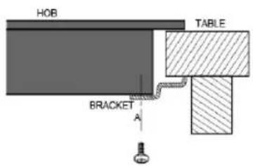 HOB TABLE BRACKET A