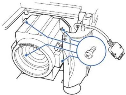 CANON REALiS WX6500 - 4Remove the sleeve screws (2 on top and 2 on bottom). - 4