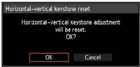 CANON REALiS WX6500 - ■Resetting the Keystone Adjustment - 1
