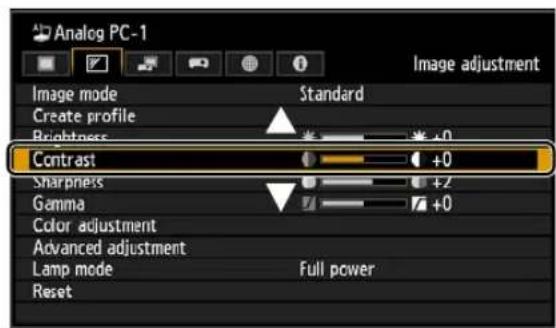 CANON REALiS WX6500 - 3Press the [ ] ▲[ ] buttons to select an item. - 2
