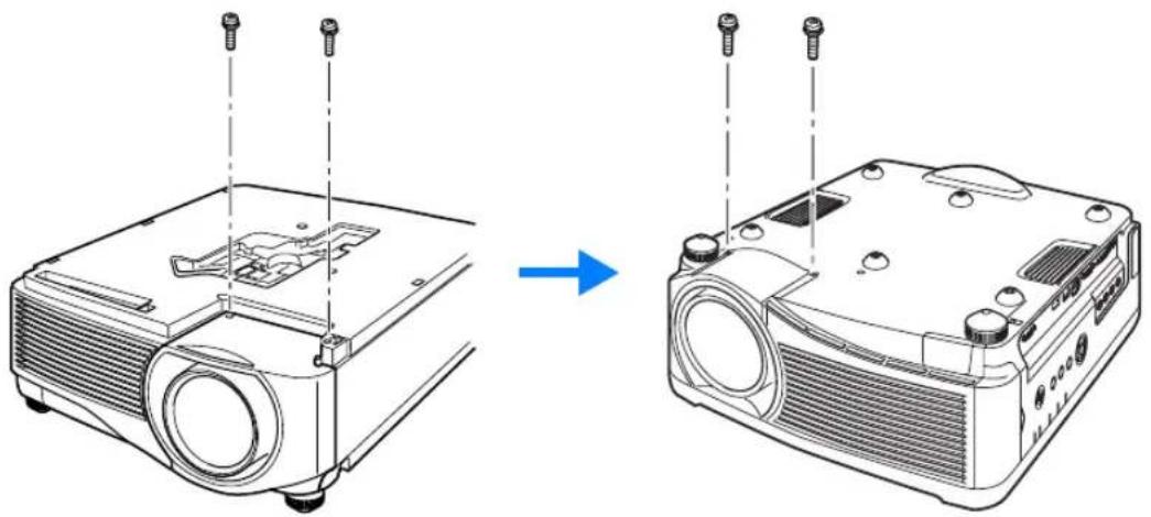 CANON REALiS WX6500 - 4Remove the sleeve screws (2 on top and 2 on bottom). - 1