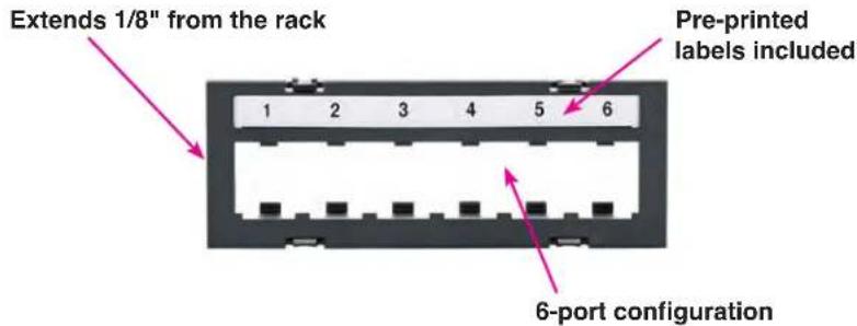 Panduit DPFP2WH - 6-Port Configuration - 2