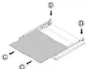Montpellier MR91DFMK - How to remove the interior glass on the oven's door for cleaning : - 2
