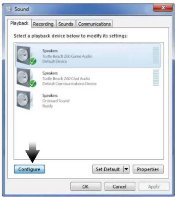 TURTLE BEACH Ear Force Z60 DTS - Windows PC Setup - 2