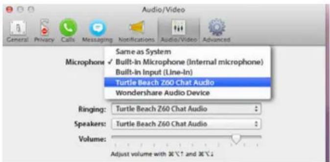 TURTLE BEACH Ear Force Z60 DTS - Skype® Setup - 2