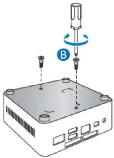 INTEL Baby Canyon NUC7i7BNHXG - Attach and Use the VESA Bracket (Optional) - 2