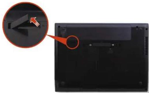 SAMSUNG NP410B2BI - Installing/Removing the Battery - 1