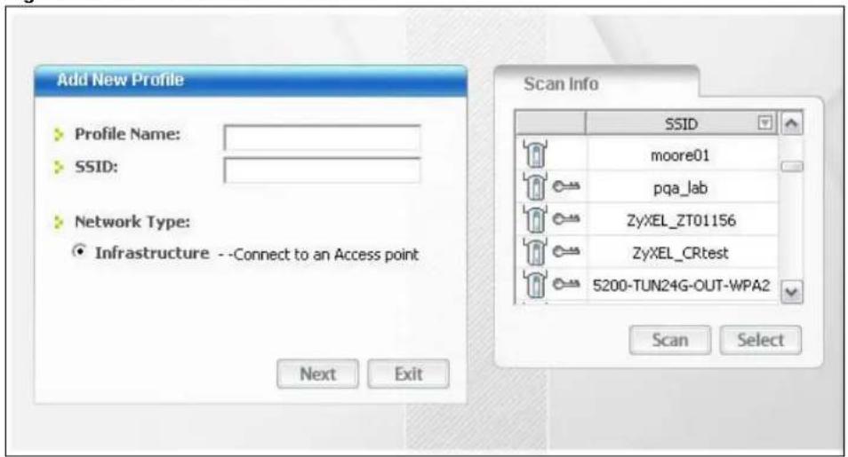 ZYXEL 1303 - Adding a New Profile - 1
