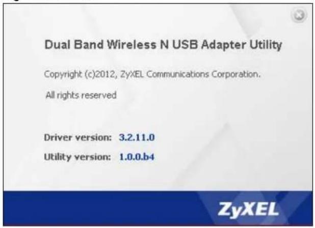 ZYXEL 1303 - The About Screen - 1