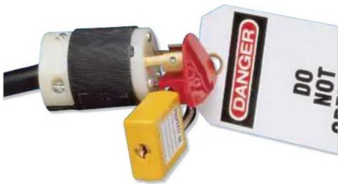 Panduit PCT-1087-B - AC Plug End Lockout Device - 1