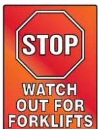 Panduit PCT-1087-B - Bright, attention-getting signs for cross traffic areas. - 3