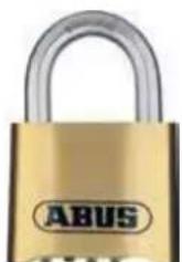 Panduit PCT-1087-B - Brass Weatherproof Combination Padlock - 1