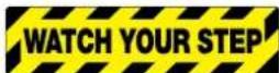 Panduit PCT-1087-B - Non-Skid Floor Signs - 9