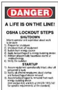 Panduit PCT-1087-B - Lockout Quick Reference Card - 1