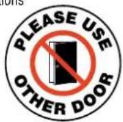 Panduit PCT-1087-B - Place message and graphic signs outdoors on pavement. - 1