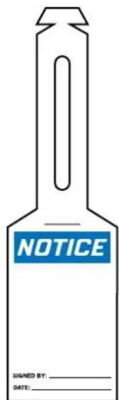 Panduit PCT-1087-B - Attach tags by the self-fastening strap for quick marking of hazards. - 7