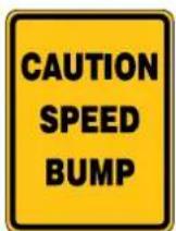 Panduit PCT-1087-B - Speed Bump Signs - 2