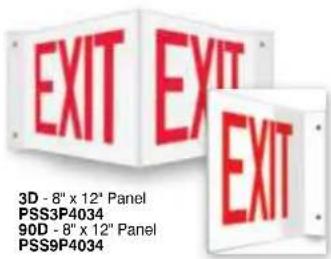 Panduit PCT-1087-B - 90D Signs - 2