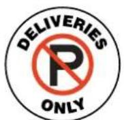 Panduit PCT-1087-B - Place message and graphic signs outdoors on pavement. - 2