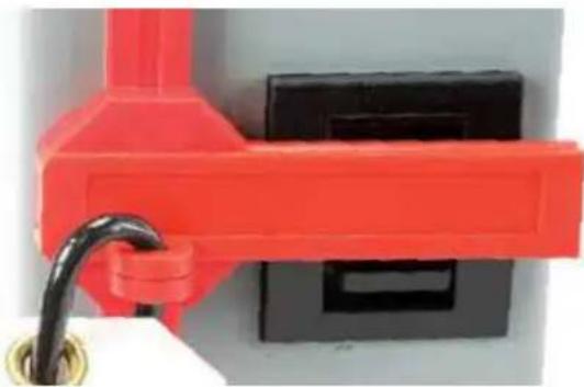 Panduit PCT-1087-B - Lock out large handle or lever circuit breakers. - 1