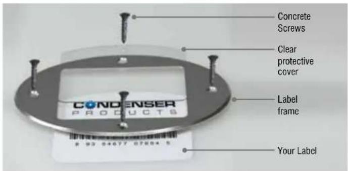 Panduit PCT-1087-B - Place and protect message, barcode and other identification on the floor in a sturdy frame system. - 1