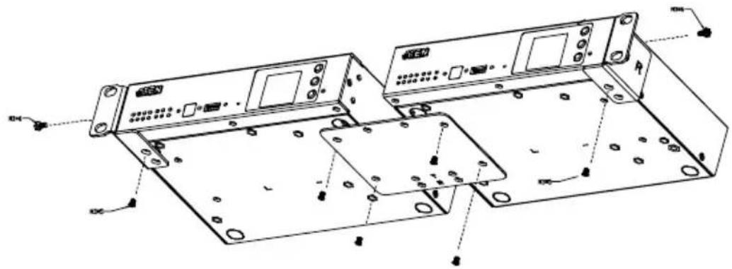 ATEN VK112EU - Double Rack Mount (2X-021G) - 2