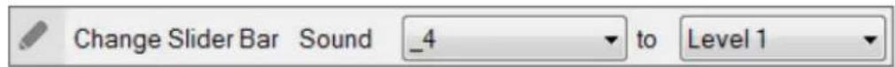 Change Slider Bar Sound _4 to Level 1