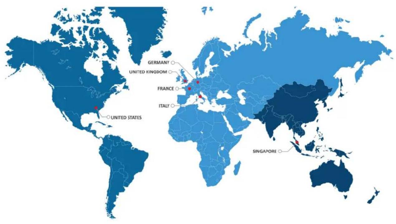 GERMANY UNITED KINGDOM FRANCE ITALY UNITED STATES SINGAPORE