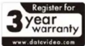 DataVideo VP-737 - Three Year Warranty - 1