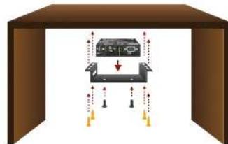 Lightware HDMI-3D-OPT-RX150RA - Under-desk Mounting Kit - 1