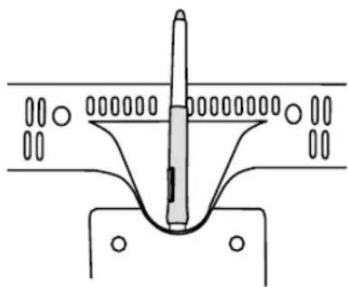 WACOM Cintiq 210WSX - Using the pen holder - 1