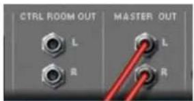 CTRL ROOM OUT MASTER OUT L L R R