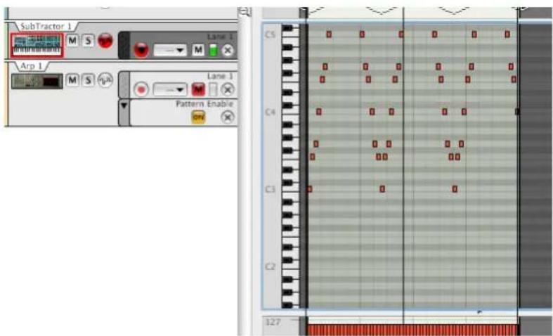 SubTractor 1 Lane 1 M S M Arp 1 Lane 1 Pattern Enable C5 C4 C3 C2 127