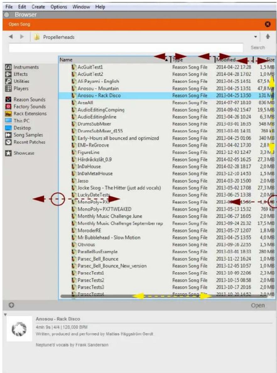 File Edit Create Options Window Help Browser Open Song Propellerheads Search Name Type Modified Size Instruments AcGuitTest1 Reason Song File 2014-04-22 17.28 1,5 MB Effects AcGuitTest2 Reason Song File 2014-04-28 17.02 1,0 MB Utilities Ali Payami - English Reason Song File 2013-04-25 14.51 67,5 MB Players Arosou - Mountain Reason Song File 2013-04-25 13.51 47,8 MB Reason Sounds Arosou - Rack Disco Reason Song File 2013-04-25 13.50 131 MB Factory Sounds AreaAll Reason Song File 2014-07-07 18.10 836 MB Rack ExtensionsAudioEditingComping Reason Song File 2014-09-02 15.47 19,5 MB This PCAudioEditingInline Reason Song File 2013-04-26 10.24 6,3 MB DrumsSubMixer Reason Song File 2013-03-01 16.35 548 MB DrumsSubMixer_d155 Reason Song File 2013-03-01 14.31 769 KB Early-Hours all bounced and optimized Reason Song File 2013-04-25 01.06 340 MB EMI+ReGroove Reason Song File 2013-04-02 17.30 2,8 MB FigureLine Reason Song File 2013-12-03 12.47 3,3 MB Härdräckzlåt_0.9 Reason Song File 2014-02-05 16.25 27,3 MB InDaHouse Reason Song File 2014-02-28 18.17 2,0 MB InDaMetalHouse Reason Song File 2013-12-10 14.53 1,5 MB Jasso Reason Song File 2014-03-20 15.00 2,0 MB Jocke Skog - The Hitter (just add vocals) Reason Song File 2013-05-02 17.08 27,3 MB LuckyDateTests Reason Song File 2013-06-25 13.38 2,0 MB MonoPoly+PX7 TWEAKED Reason Song File 2013-05-13 15.32 769 KB Monthly Music Challenge June Reason Song File 2013-06-27 16.05 2,0 MB Monthly Music Challenge September rap Reason Song File 2013-09-24 21.32 17,5 MB MoroderRE Reason Song File 2013-05-27 12.07 1,8 MB Mr Bubblehead - Slow Motion Reason Song File 2013-04-25 13.55 4,0 MB Obvious Reason Song File 2013-09-16 22.55 1,5 MB ParallelBusExample Reason Song File 2013-03-01 18.33 280 MB Parsec_Bell_Bounce Reason Song File 2013-11-22 16.24 1,0 MB Parsec_Bell_Bounce_New_version Reason Song File 2013-12-05 10.57 1,0 MB ParsecTests1 Reason Song File 2013-10-09 22.06 2,3 MB ParsecTests2 Reason Song File 2013-10-15 08.58 2,0 MB ParsecTests3 Reason Song File 2013-10-17 20.16 2,0 MB ParsecTests4 Reason Song File 2013-10-20 14.52 2,0 MB Anosou - Rack Disco 4min 9s | 4/4 | 128,000 BPM Written, produced and performed by Matlias Häggström Gerdt Neptune'd vocals by Frank Sanderson