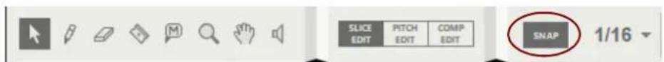 SLICE EDIT PITCH EDIT COMP EDIT SNAP 1/16