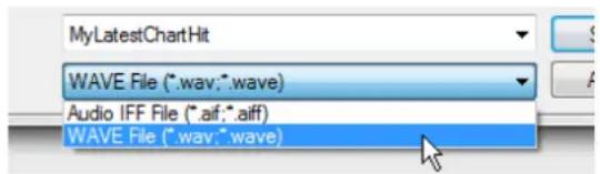 MyLatestChartHit WAVE File (*.wav;*.wave) Audio IFF File (*.aif;*.aiff) WAVE File (*.wav;*.wave)