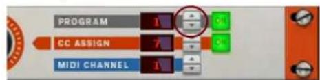 PROGRAM CC ASSIGN MIDI CHANNEL