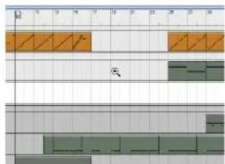 Cropped image of a technical drawing or layout software interface with grid lines, rulers, and toolbars.