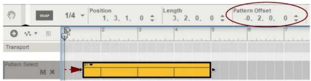 SNAP 1/4 Position Length Pattern Offset 1. 3. 1. 0 3. 2. 0. 0 -0. 2. 0. 0 Transport Pattern Select M X